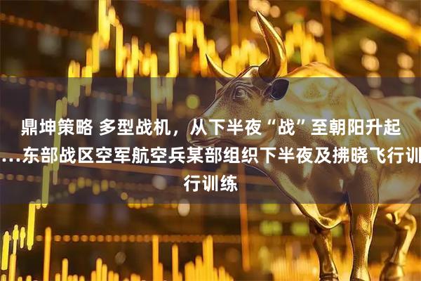 鼎坤策略 多型战机，从下半夜“战”至朝阳升起……东部战区空军航空兵某部组织下半夜及拂晓飞行训练